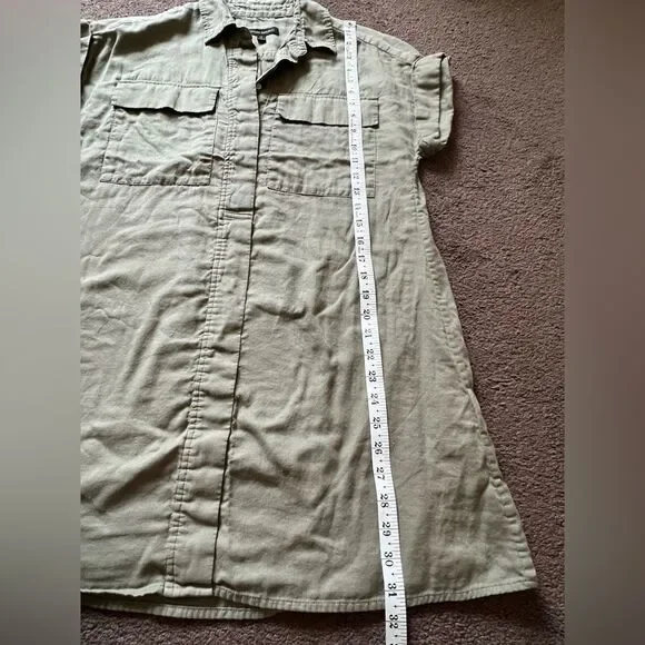 Banana Republic Green Utility Shirtdress - Picture 10 of 11